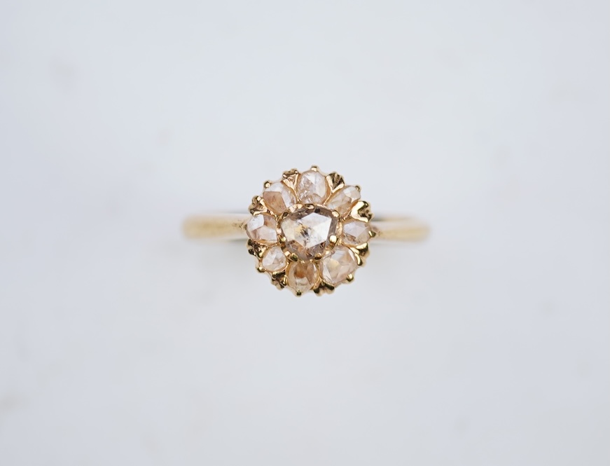 A diamond ring, late 19th century